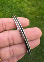 Stainless Steel Kara Sikh Singh Kaur Khalsa Bangle One Edge Collar Design Kada F5A Bracelet Karray Karha
