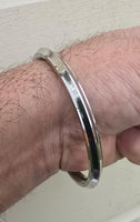 Stainless Steel Kara Sikh Singh Kaur Khalsa Bangle One Edge Collar Design Kada F5A Bracelet Karray Karha