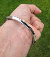 Stainless Steel Kara Sikh Singh Kaur Khalsa Bangle One Edge Collar Design Kada F5A Bracelet Karray Karha