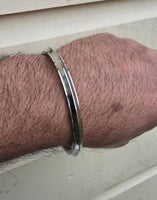 Stainless Steel Kara Sikh Singh Kaur Khalsa Bangle One Edge Collar Design Kada F5A Bracelet Karray Karha