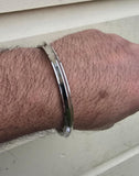 Stainless Steel Kara Sikh Singh Kaur Khalsa Bangle One Edge Collar Design Kada F5A Bracelet Karray Karha