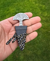 Sarbloh Taksali punch Pure Iron khalsa lion Hawk shastar nihang sikh singh kaur punjabi sher Baaz Handmade - matching sheath dori EE20A