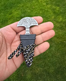 Sarbloh Taksali punch Pure Iron khalsa lion Hawk shastar nihang sikh singh kaur punjabi sher Baaz Handmade - matching sheath dori EE20A