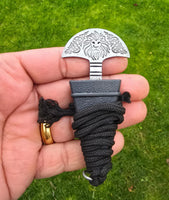 Sarbloh Taksali punch Pure Iron khalsa lion Hawk shastar nihang sikh singh kaur punjabi sher Baaz Handmade - matching sheath dori EE20A