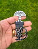 Sarbloh Taksali punch Pure Iron khalsa lion Hawk shastar nihang sikh singh kaur punjabi sher Baaz Handmade - matching sheath dori EE20A