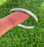 Sikh Kara Chrome Plated Kids Bracelet Kada Singh Kaur Khalsa Kakaar Punjabi Sikhism Bangle Karra Smooth Traditional Design DD55