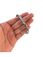 Sikh Kara Stainless Steel Bracelet Brass Line Kada Singh Kaur Khalsa Kakaar Punjabi Sikhism Bangle Karra Edged Design DD51