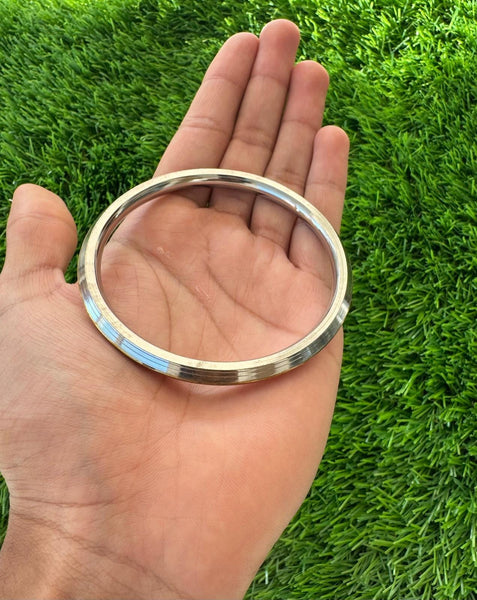 Kara Bangle Sikh Kara Stainless Steel Bracelet Brass Line Kada Singh Kaur Khalsa K ...