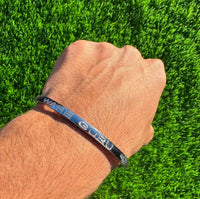 Sikh Kara Silver Plated Waheguru Khanda Laser Engraved Bracelet Kada Singh Kaur Khalsa Kakaar Punjabi Sikhism Bangle Karra Design DD56