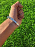 Sikh Kara Silver Plated Khanda Laser Engraved Bracelet Kada Singh Kaur Khalsa Kakaar Punjabi Sikhism Bangle Karra Cut Design DD58