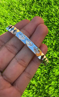 Sikh Kara Silver Plated Khanda Laser Engraved Bracelet Kada Singh Kaur Khalsa Kakaar Punjabi Sikhism Bangle Karra Cut Design DD58