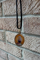Sikh Pendant Guru Nanak Guru Gobind Singh Ji Oval Photo double sided in Black dori necklace Evil Eye Protection Nazar Shield DD57