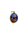 Sikh Pendant Guru Nanak Guru Gobind Singh Ji Oval Photo double sided in Black dori necklace Evil Eye Protection Nazar Shield DD57