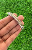 Sikh Kara Stainless Steel Thick Bracelet Brass Line Kada Singh Kaur Khalsa Kakaar Punjabi Sikhism Bangle Karra Edged Design DD52