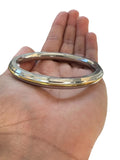 Sikh Kara Stainless Steel Thick Bracelet Brass Line Kada Singh Kaur Khalsa Kakaar Punjabi Sikhism Bangle Karra Edged Design DD52