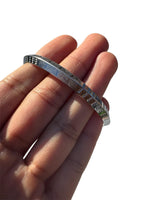 Sikh Kara Silver Plated Khanda Laser Engraved Bracelet Kada Singh Kaur Khalsa Kakaar Punjabi Sikhism One Edge Collar Bangle Karra Design 60