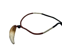 Authentic wolf tooth pendant tribal evil eye nazar protection witcher necklace P