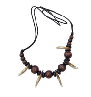 Authentic wolf tooth pendant tribal evil eye nazar protection witcher necklace