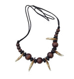 Authentic wolf tooth pendant tribal evil eye nazar protection witcher necklace