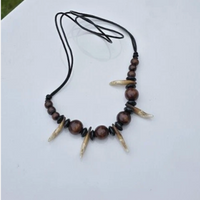 Authentic wolf tooth pendant tribal evil eye nazar protection witcher necklace