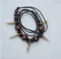 Authentic wolf tooth pendant tribal evil eye nazar protection witcher necklace