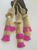 Indian Punjabi Pranda Mehndi Jagoo Charms Bridal Patiala Paranda Hair Braid A26