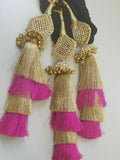 Indian Punjabi Pranda Mehndi Jagoo Charms Bridal Patiala Paranda Hair Braid A26