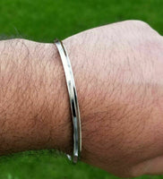 Stainless Steel Kara Bangle Sikh One Edge Kada Singh Kaur Punjabi Bracelet R6