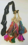Punjabi Patiala Paranda Hair Braid Tassel Rhinestone Bells Mehndi Jagoo Bridal A14