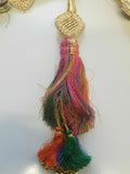 Punjabi Patiala Paranda Hair Braid Tassel Rhinestone Bells Mehndi Jagoo Bridal A14