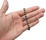 Nazar Shield Evil Eye Shani Protection Turkish Gold or Silver Tone Bracelet T7