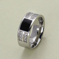 India Sikhism Rings Men Hinduism Customized Sikh Symbol Stainless Steel Signet Band Ring Religious Jewelry