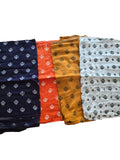 Sikh Punjabi Kaur Dupatta Khanda Print Chunni Singh Parna Gamcha Saropa Hajooria