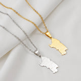 Anniyo 2025 Italy Sardegna Pendant Neckalces for Women Girls Sardinia Stainless Steel Jewelry #504562