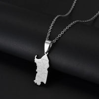 Anniyo 2025 Italy Sardegna Pendant Neckalces for Women Girls Sardinia Stainless Steel Jewelry #504562