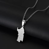 Anniyo 2025 Italy Sardegna Pendant Neckalces for Women Girls Sardinia Stainless Steel Jewelry #504562