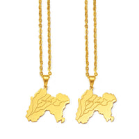 Anniyo Punjab State Pendant Necklace Stainless steel Jewelry for Women Men @303301