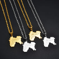 Anniyo Punjab State Pendant Necklace Stainless steel Jewelry for Women Men @303301