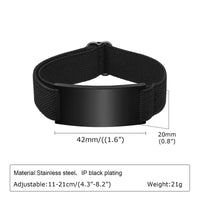 Vnox Custom Picture Photo Bracelets for Men Women, Adjustable Wristband, Personalized Image Text Name Momerial Bracelets Gift