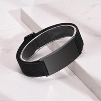 Vnox Custom Picture Photo Bracelets for Men Women, Adjustable Wristband, Personalized Image Text Name Momerial Bracelets Gift