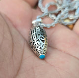 Om Mantra Pendant Talisman Evil Eye Nazar Protection Lucky Taweet Locket Chain