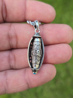 Om Mantra Pendant Talisman Evil Eye Nazar Protection Lucky Taweet Locket Chain
