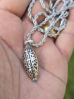 Om Mantra Pendant Talisman Evil Eye Nazar Protection Lucky Taweet Locket Chain