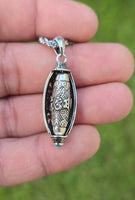 Om Mantra Pendant Talisman Evil Eye Nazar Protection Lucky Taweet Locket Chain