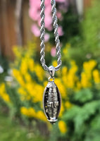 Om Mantra Pendant Talisman Evil Eye Nazar Protection Lucky Taweet Locket Chain