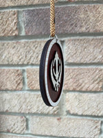 Wooden Khanda Hanger Car Oval Ornament Punjabi Sikh Singh Khalsa Pendant ZZ3 NEW