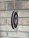 Wooden Khanda Hanger Car Oval Ornament Punjabi Sikh Singh Khalsa Pendant ZZ3 NEW