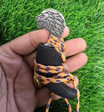 Sarbloh Taksali Punch Pure Iron Khalsa Lion Shastar Nihang Sikh Singh Kaur Punjabi Sher Handmade A7A New