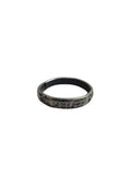 Shani Protection Ring Star Saturn Iron Horse Shoe Black Chala Astrology O14G NEW