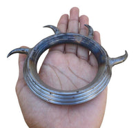 Sarbloh Kara Iron Sikh Warrior Spikes Kada Sher Panja Bangle Singh Kaur Khalsa S15G